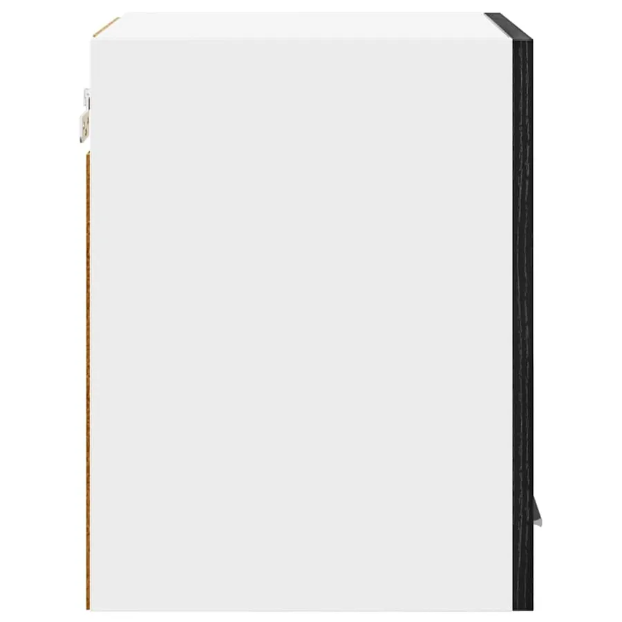 Armoire suspendue 2 pcs Chêne noir et Blanc 30 x 31 x 40 cm - 7