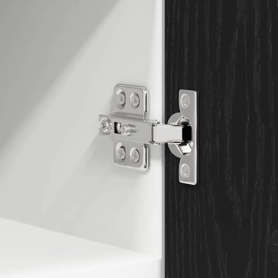 Armoire suspendue 2 pcs Chêne noir et Blanc 30 x 31 x 40 cm - 9