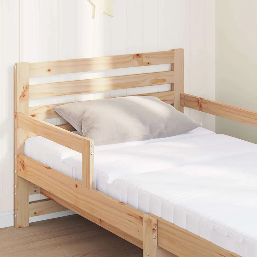Cadre de lit avec matelas extensible Marron 80 x 200 cm - 4
