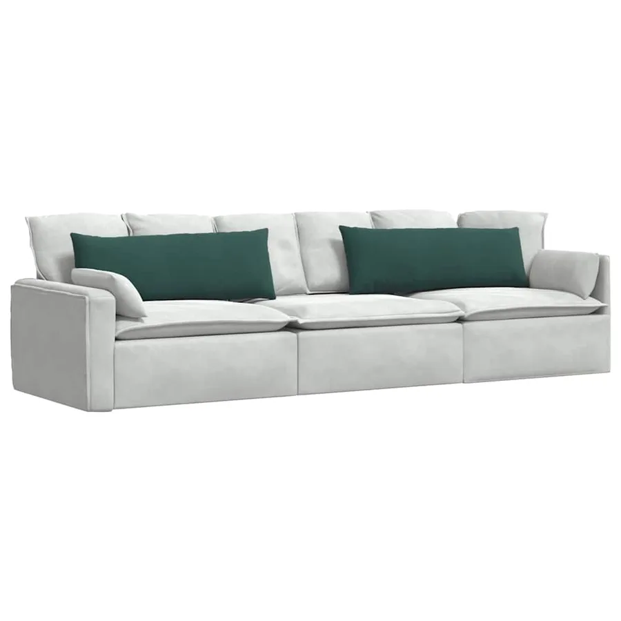 Coussins de canapé 2 pcs Vert foncé 120 x 40 cm - 3