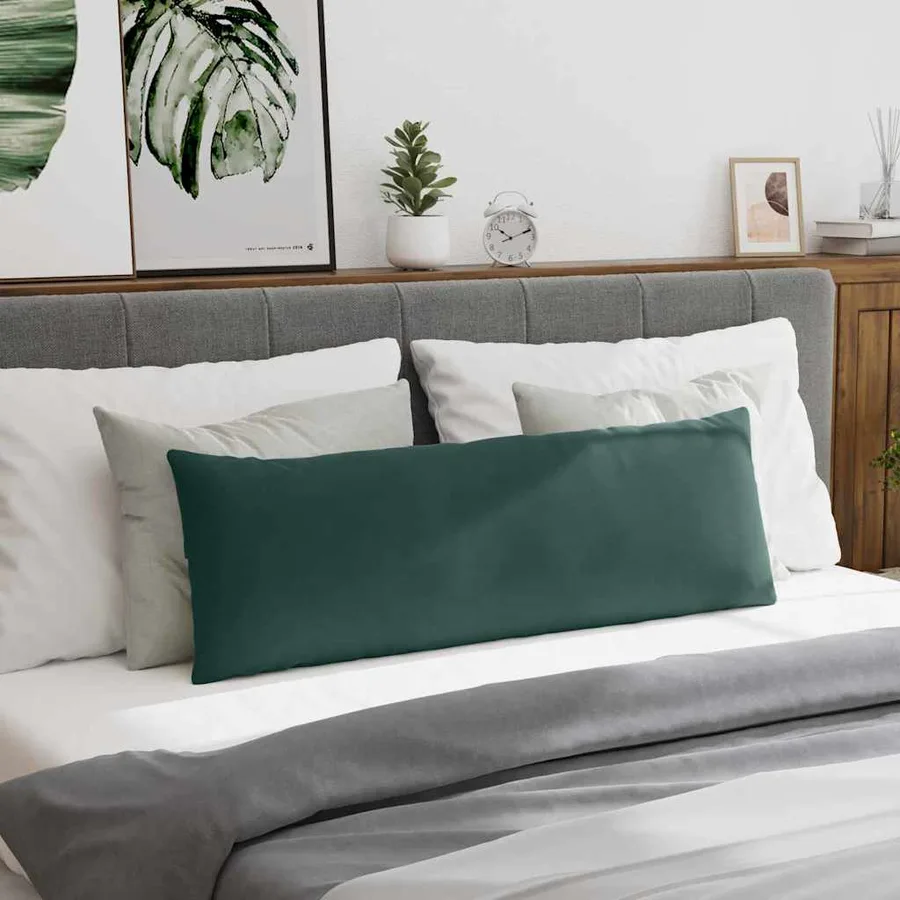 Coussins de canapé 2 pcs Vert foncé 120 x 40 cm - 4