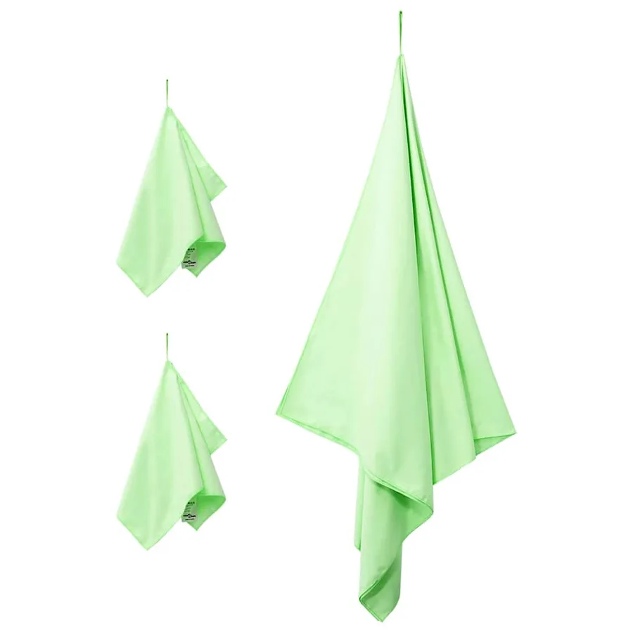 Set de serviettes de sport 3 pcs Vert Polyester et Polyamide - 3