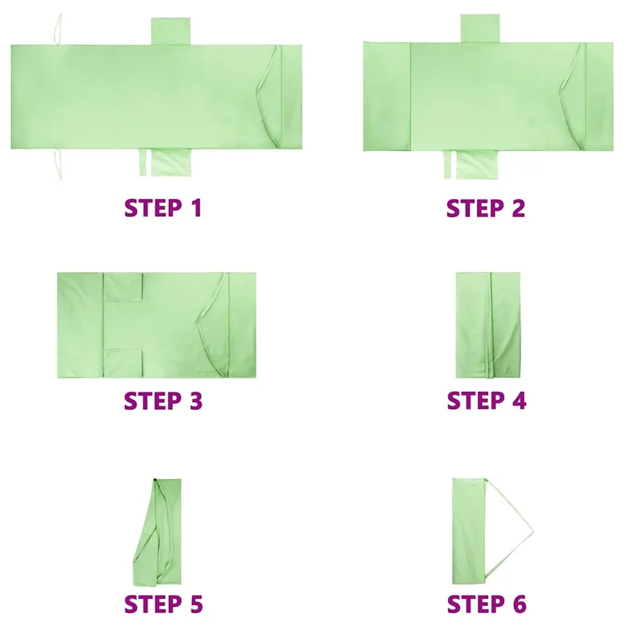 Serviettes de Transat 2 pcs Vert 210 x 75 cm - 12