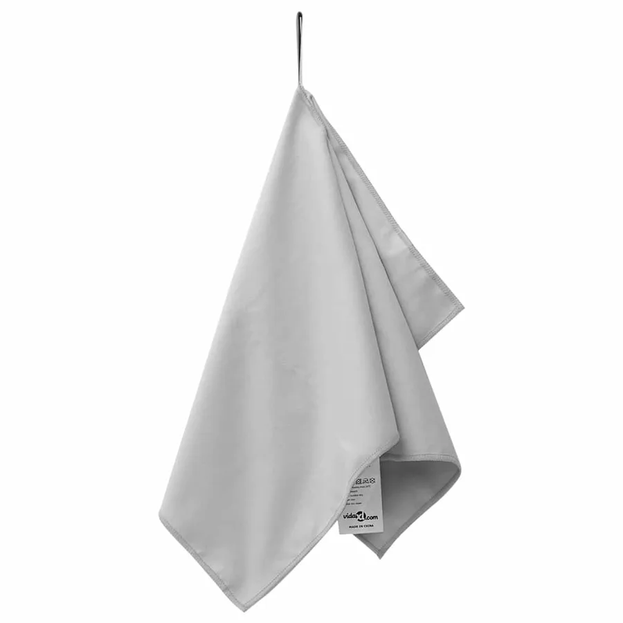 Serviettes de sport 2 pcs Gris 50 x 30 cm - 3
