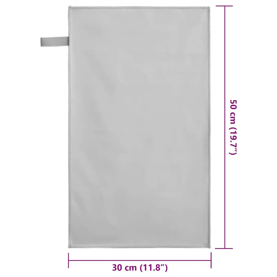 Serviettes de sport 2 pcs Gris 50 x 30 cm - 8