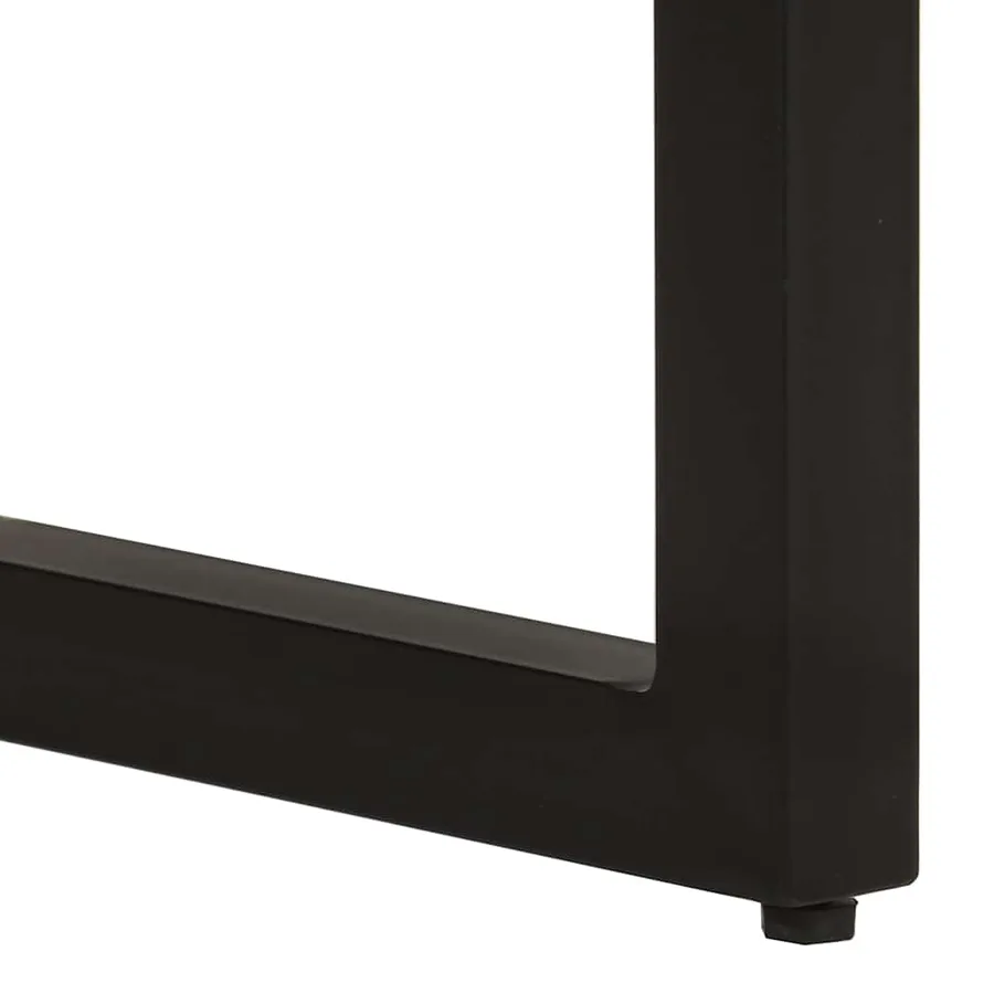 Table console 110x35x76 cm bois de manguier massif brut - 5