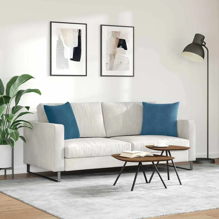 Coussins de canapé 2 pcs Bleu 45 x 45 cm - 4