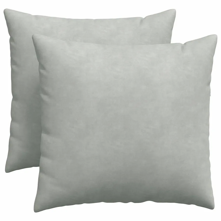 Coussins de canapé 2 pcs Gris clair 50 x 50 cm - 2