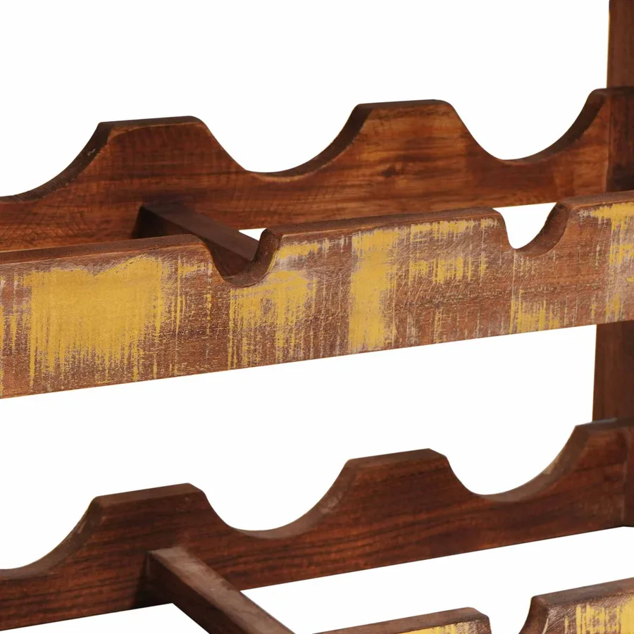 Étagère à vin Marron 80 x 45 x 33 cm Bois récupéré massif - 8