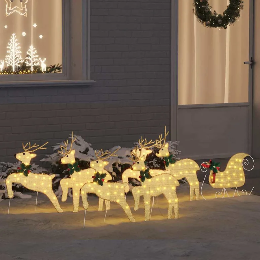 Rennes LED 7 pcs Doré tissu
