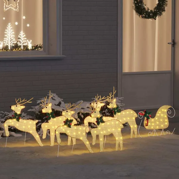 Rennes LED 7 pcs Doré tissu