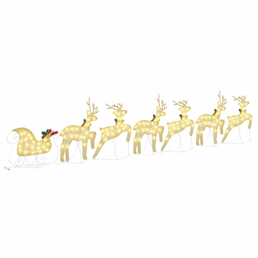 Rennes LED 7 pcs Doré tissu - 9