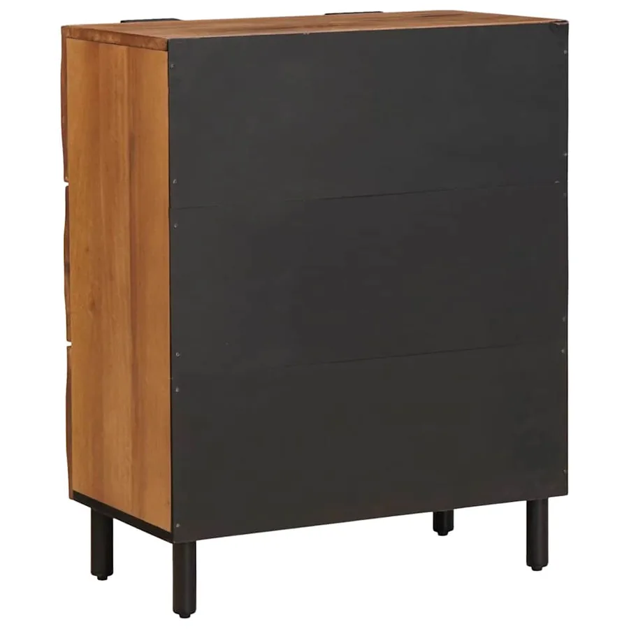 Buffet 2 pcs Finition Acacia Brun 60 x 33 x 75 cm - 6