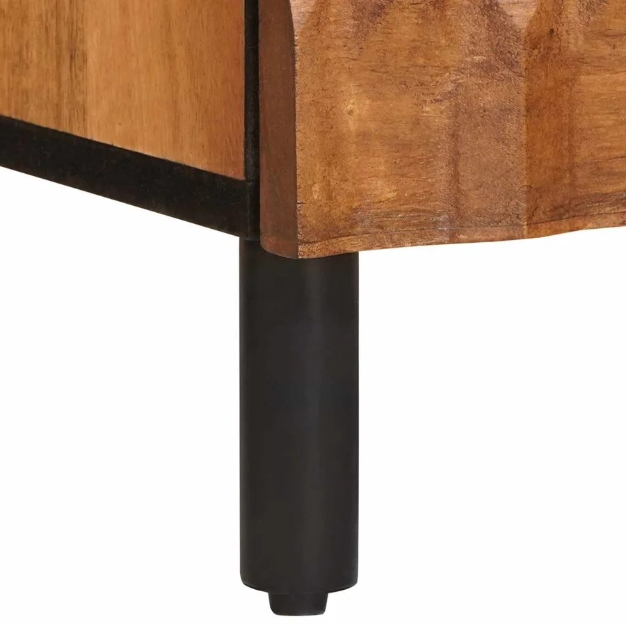 Buffet avec tiroir Finition Acacia Brun 40 x 33 x 75 cm - 8