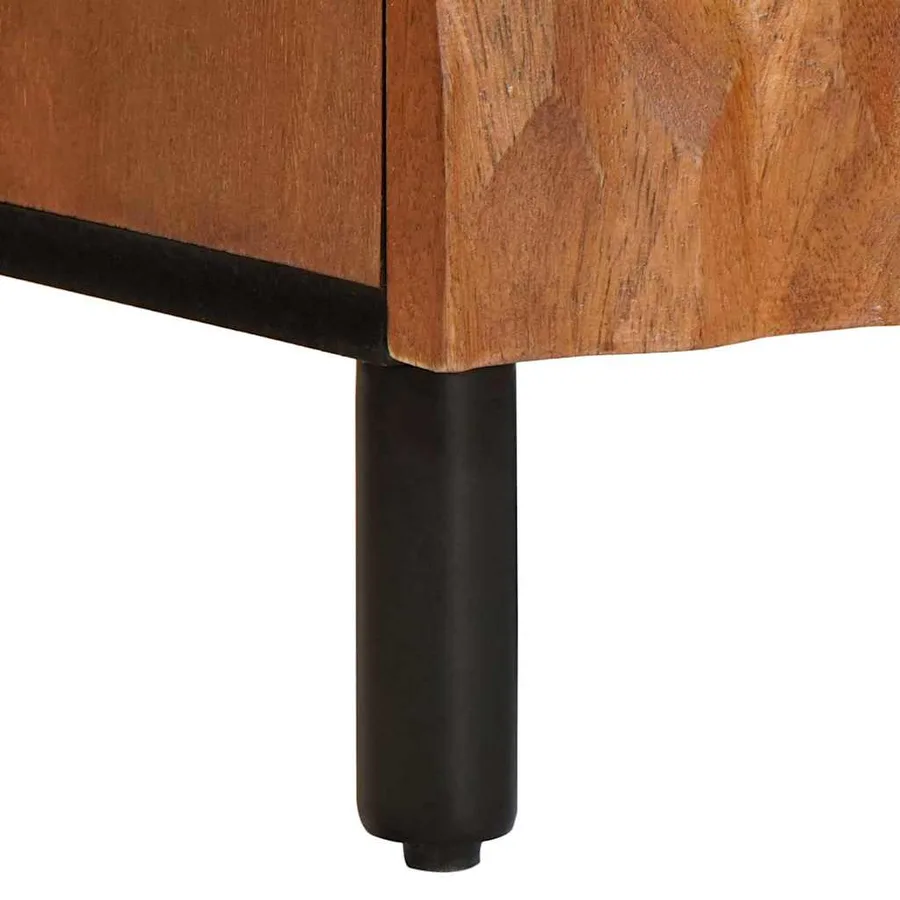 Meuble TV avec étagère Finition Acacia Brun 105 x 33 x 46 cm - 8