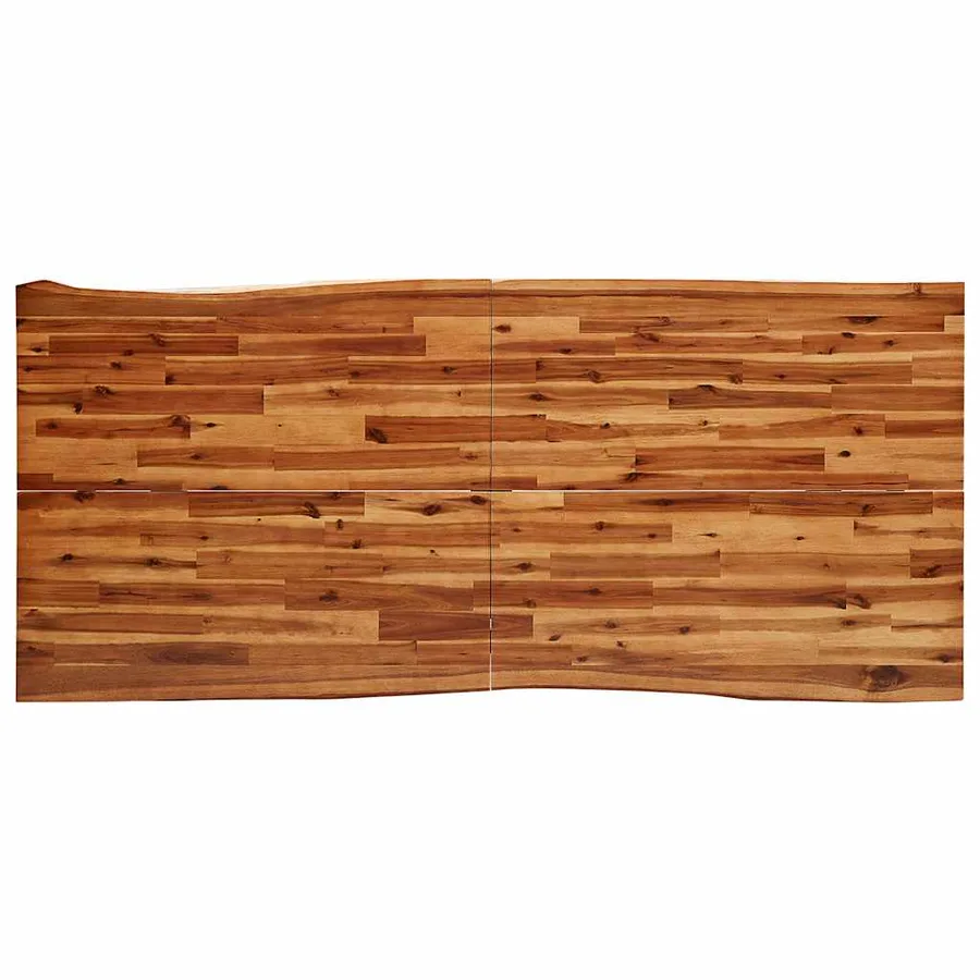 Table à manger 200x90x75 cm bois d'acacia solide à bord vif - 6