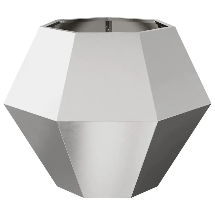 Jardinière Argent 75 x 75 x 60 cm Acier inoxydable - 5