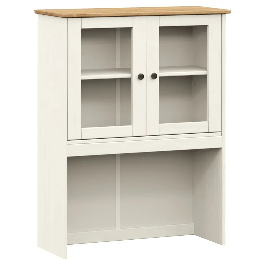 Dessus de commode VIGO blanc 78x30x100 cm bois massif de pin - 2