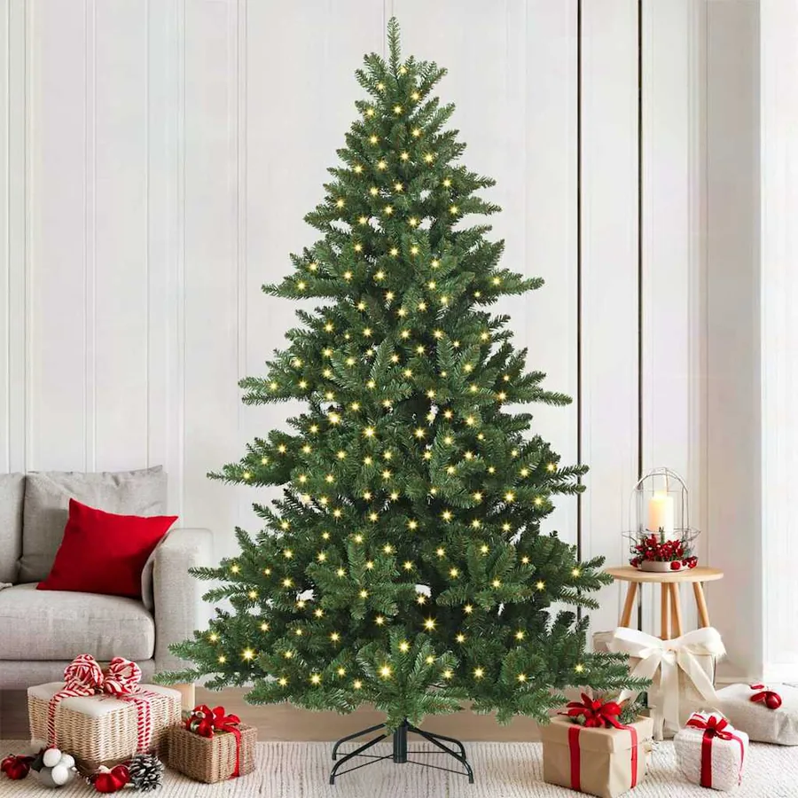 Sapin de Noël Artificiel à Branches Articulées Vert 210 cm