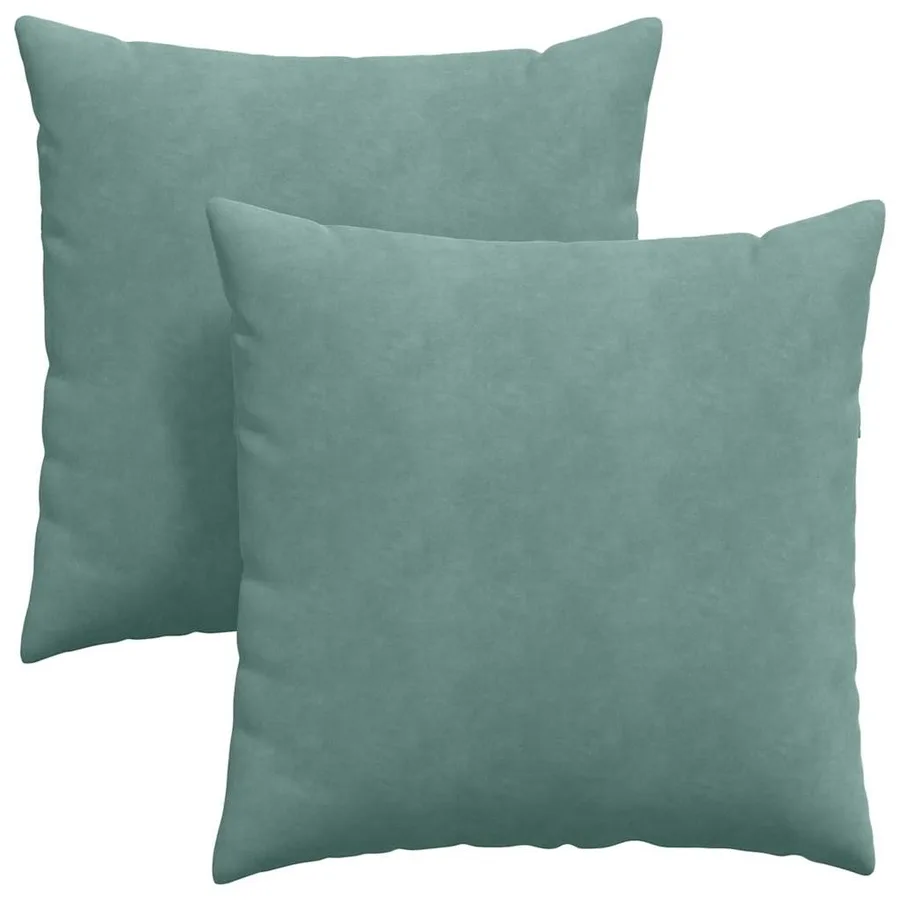 Coussins de canapé 2 pcs Vert Mer 60 x 60 cm - 2