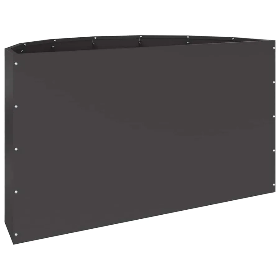 Jardinière Noir 90 x 45 x 50 cm Acier - 7