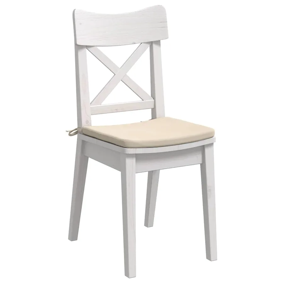 Coussins de siège 4 pcs Beige 40 x 40 x 3 cm - 3