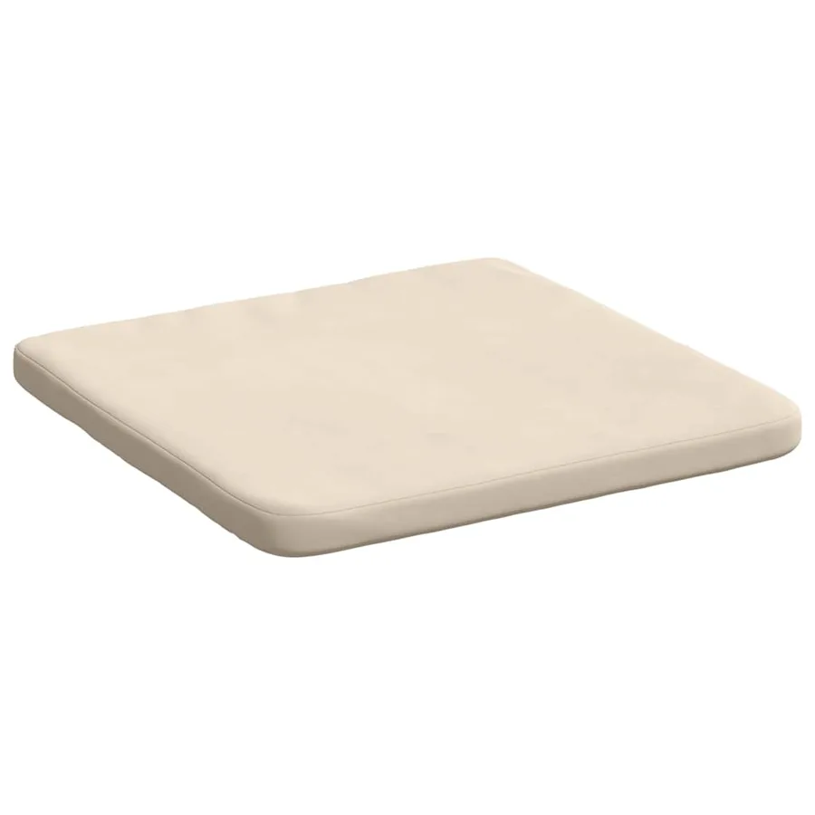 Coussins de siège 4 pcs Beige 40 x 40 x 3 cm - 5