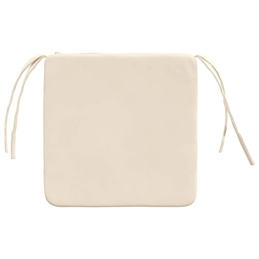 Coussins de siège 4 pcs Beige 40 x 40 x 3 cm - 7