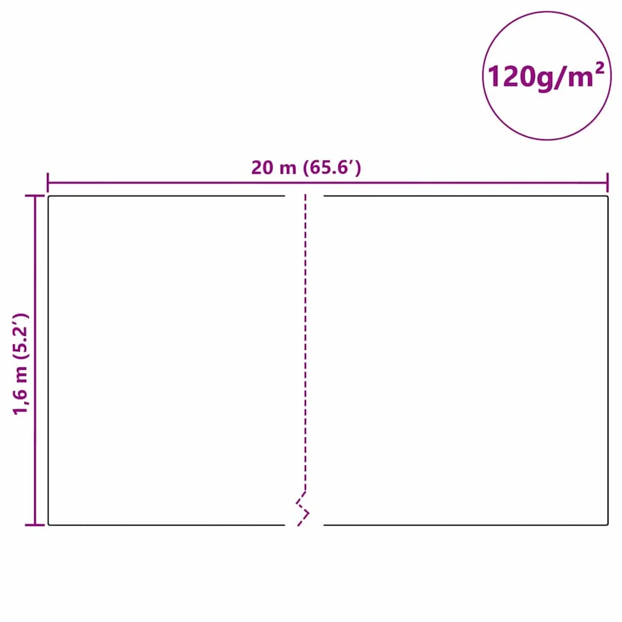 Fleece de protection des plantes contre le gel Blanc 20 x 1,6 m - 12