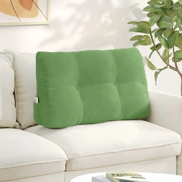 Coussin de Dos Vert clair 80 x 24 x 50 cm Velours