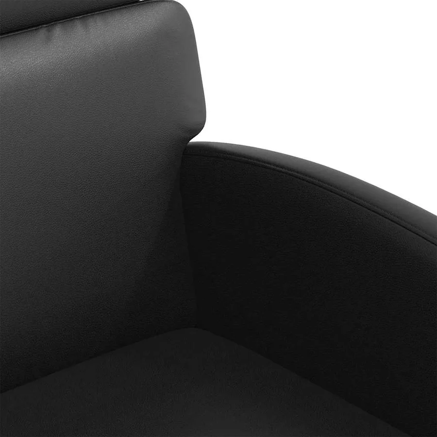 Chaises de Salle à Manger avec Roues 2 pcs Noir 58 x 65 x 98 cm - 7