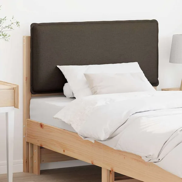 Tête de lit capitonnée Gris Naturel et Clair 90 cm Pin massif