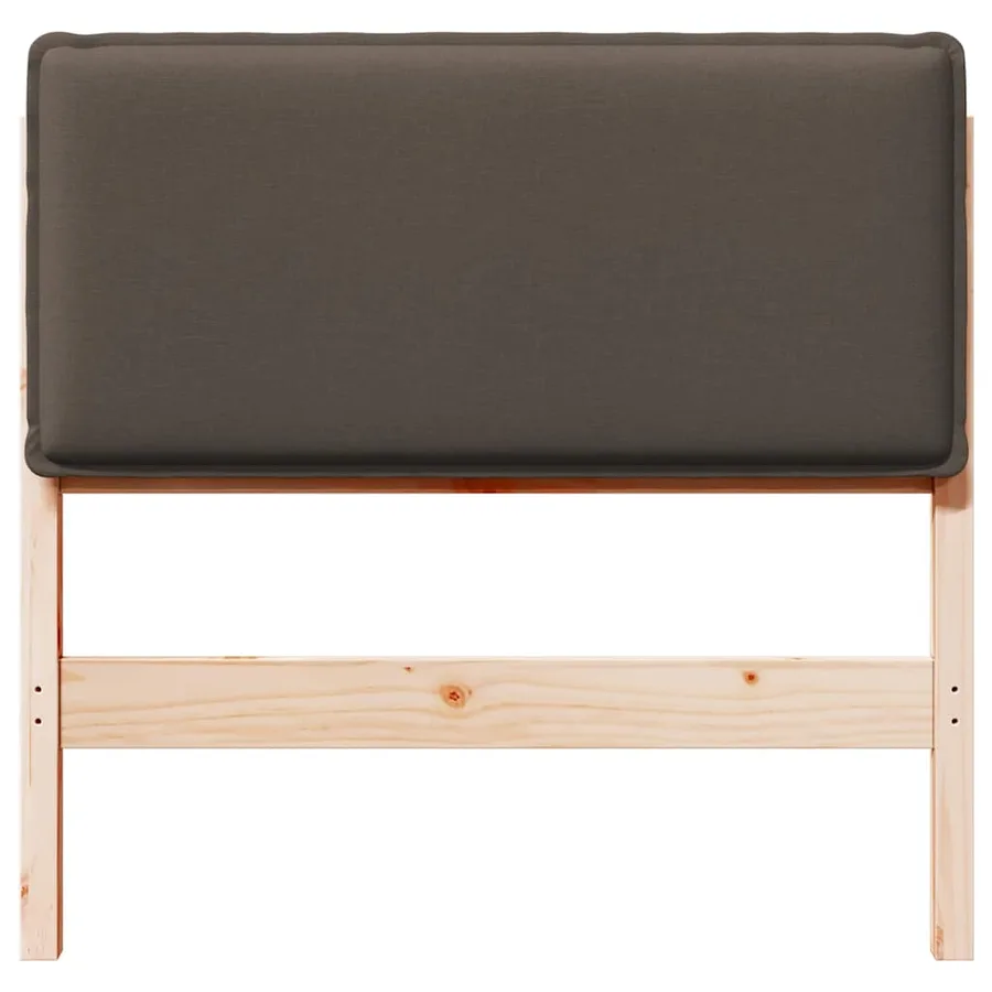 Tête de lit capitonnée Gris Naturel et Clair 90 cm Pin massif - 4