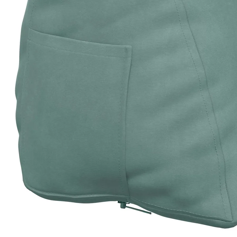 Coussin de Dos Vert Mer 45 x 20 x 35 cm Tissu en velours côtelé - 9
