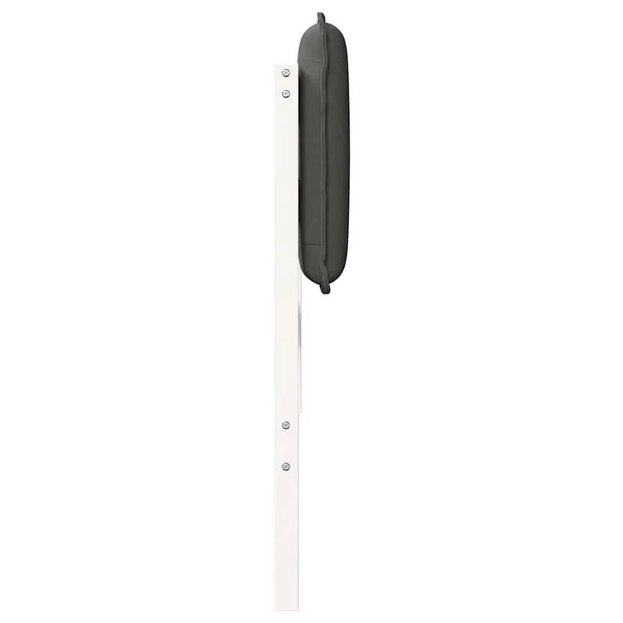 Tête de lit capitonnée Blanc et gris clair 200 cm Pin massif - 5