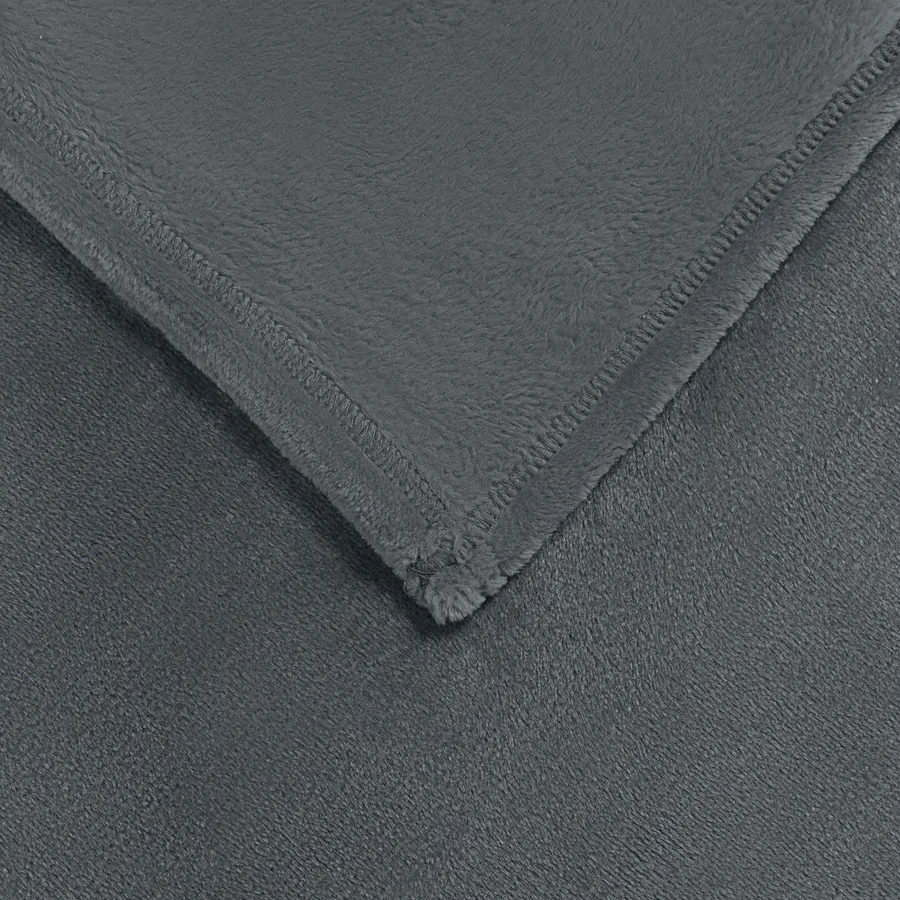 Jeté Gris foncé 130 x 150 cm Toison - 5