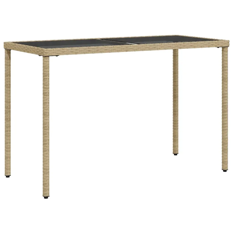 Ensemble à manger de jardin coussins 5 pcs mélange beige rotin - 8
