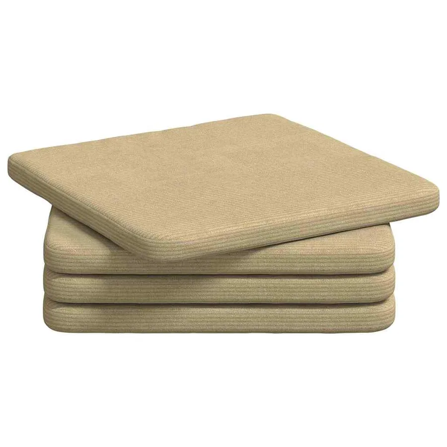 Coussins de siège 4 pcs Vert gris 40 x 40 x 3 cm - 2