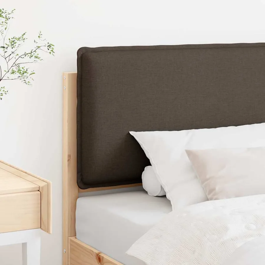 Tête de lit capitonnée Gris Naturel et Clair 80 cm Pin massif - 3