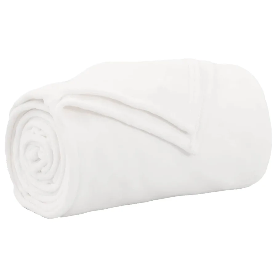 Couvertures à jeter 6 pcs Blanc 150 x 200 cm Toison - 4