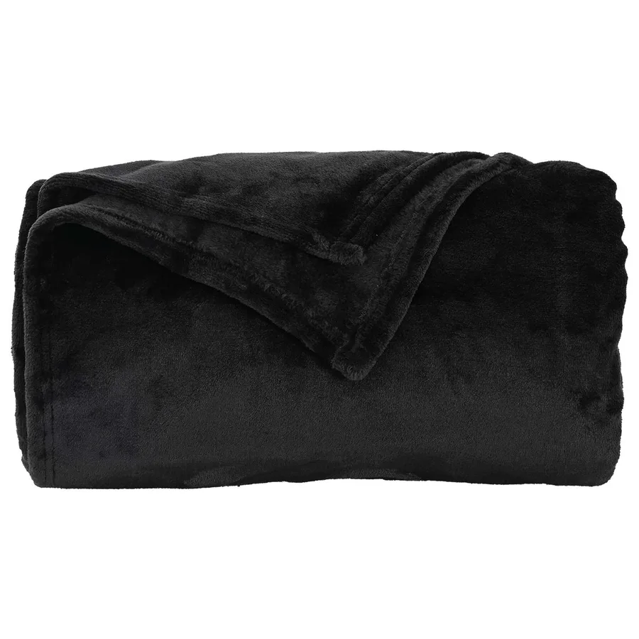 Couvertures à jeter 6 pcs Noir 130 x 150 cm Toison - 5
