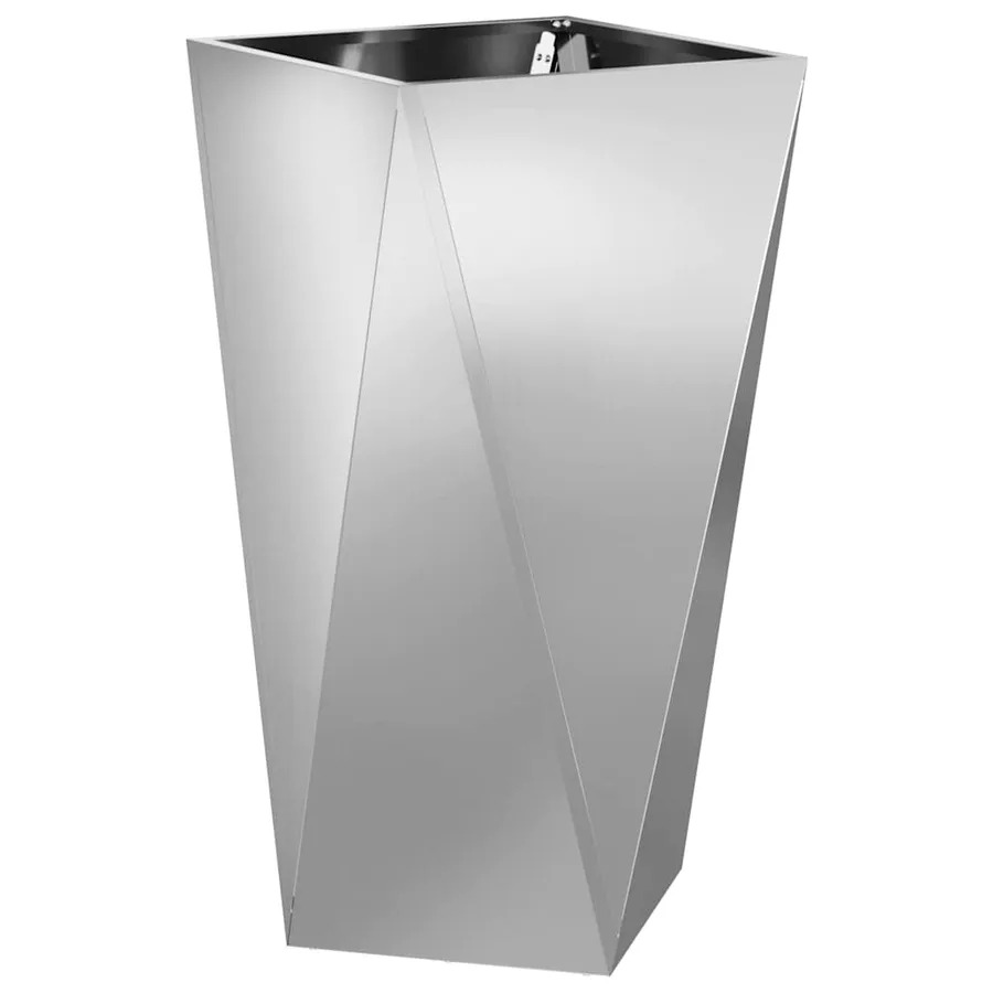 Jardinière Argent 40 x 40 x 75 cm Acier galvanisé - 2