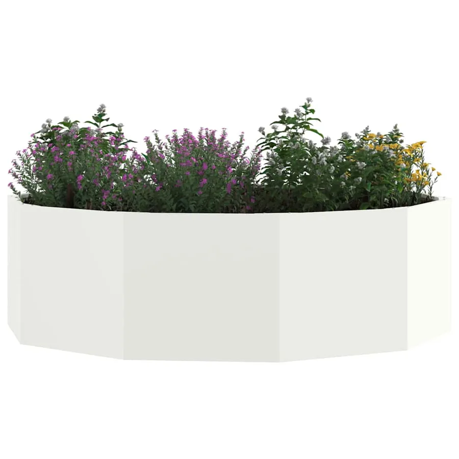 Jardinière Blanc 120 x 120 x 35 cm Acier - 3