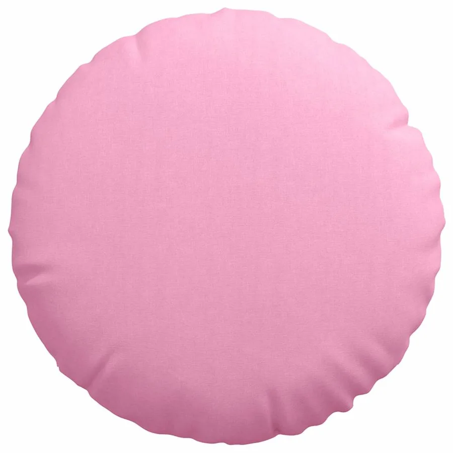 Coussins de siège 2 pcs Rose Ø80 x 29 cm tissu - 6