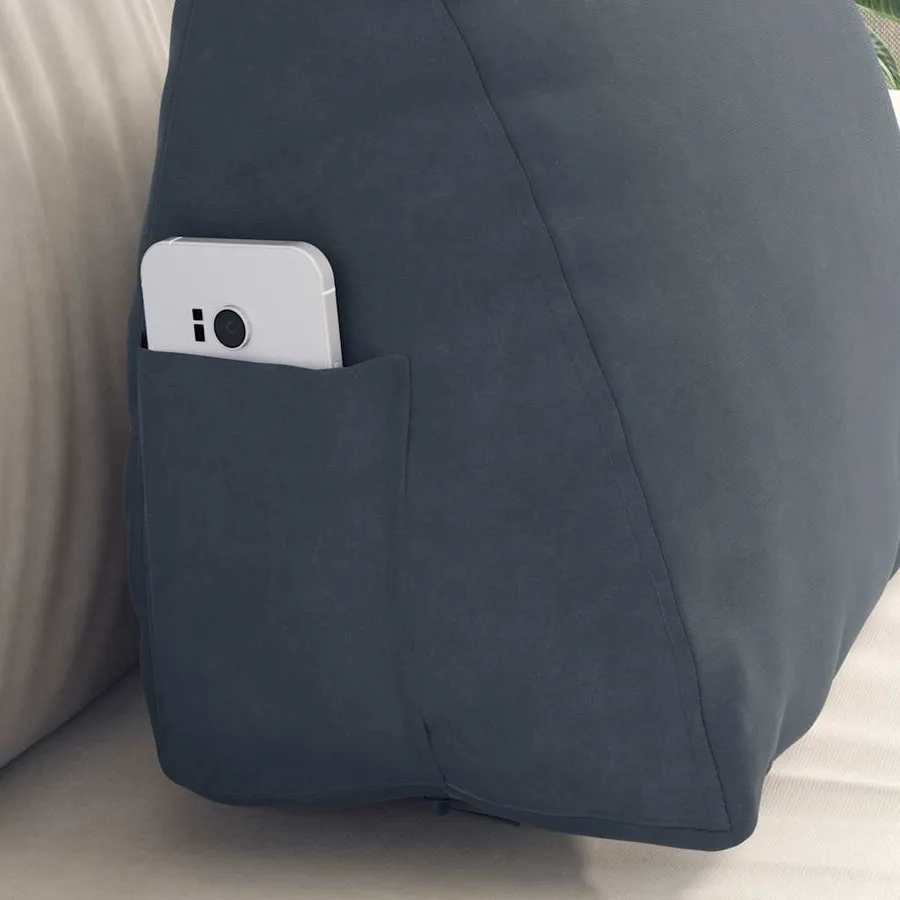 Coussin de Dos Gris foncé 45 x 20 x 35 cm - 5