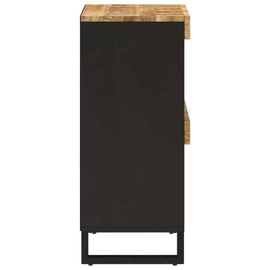 Armoire latérale 85x33x75 cm bois massif de manguier - 4