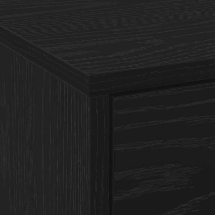 Meuble TV avec LED avec bandes LED Chêne Noir 165 x 34 x 40 cm - 8