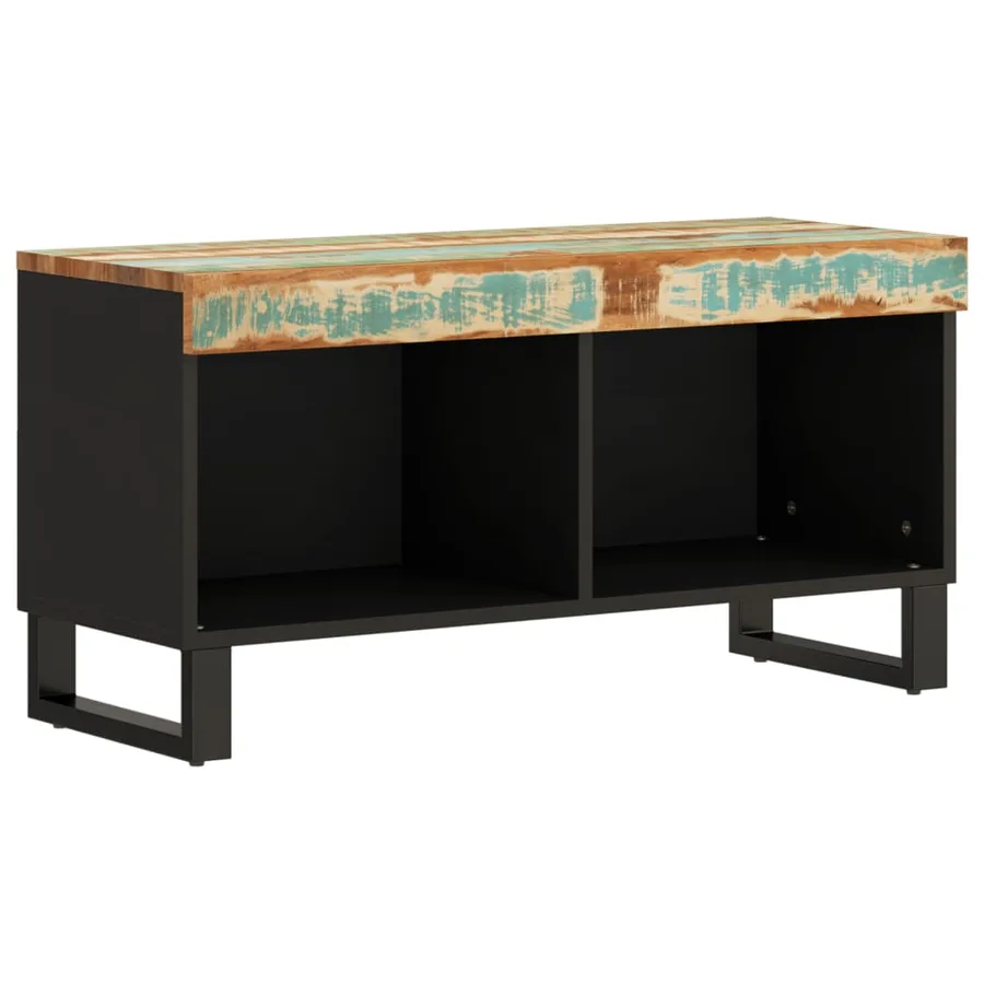 Meuble TV 85x33x43,5 cm bois massif de récupération - 2