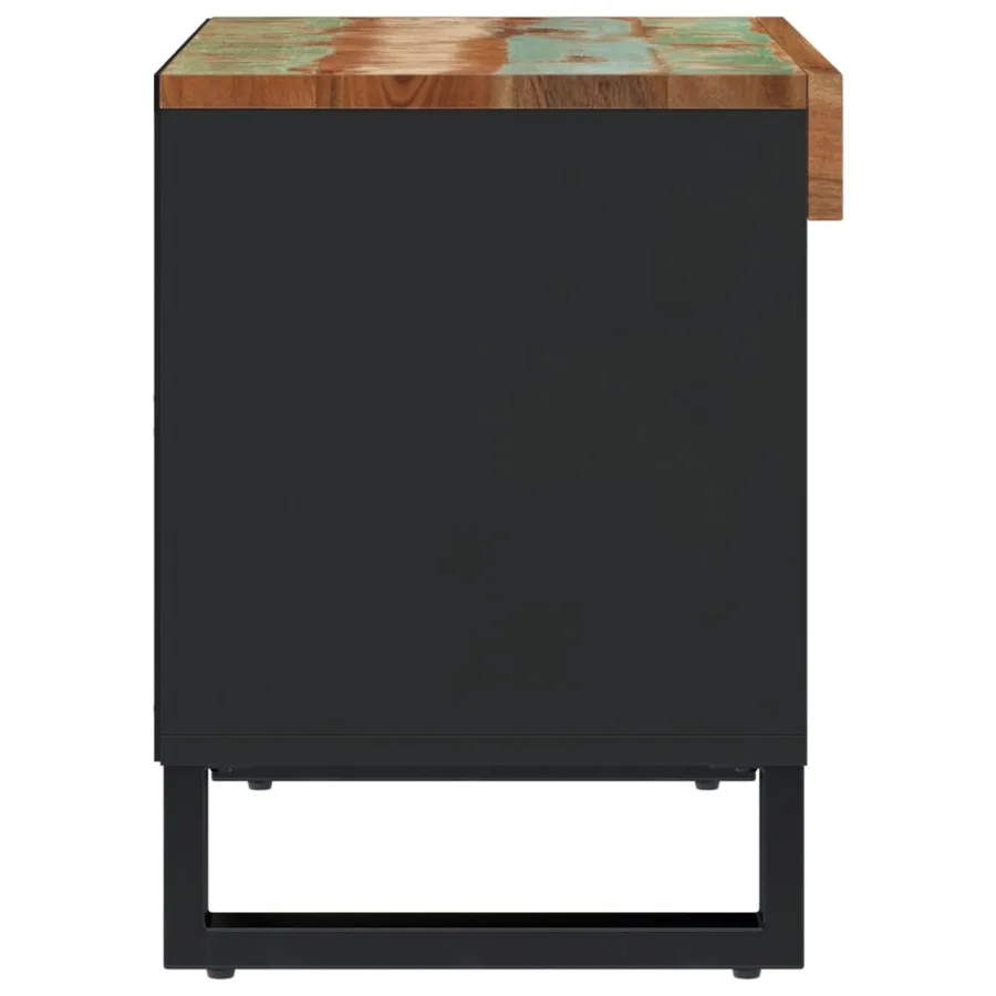 Meuble TV 85x33x43,5 cm bois massif de récupération - 4
