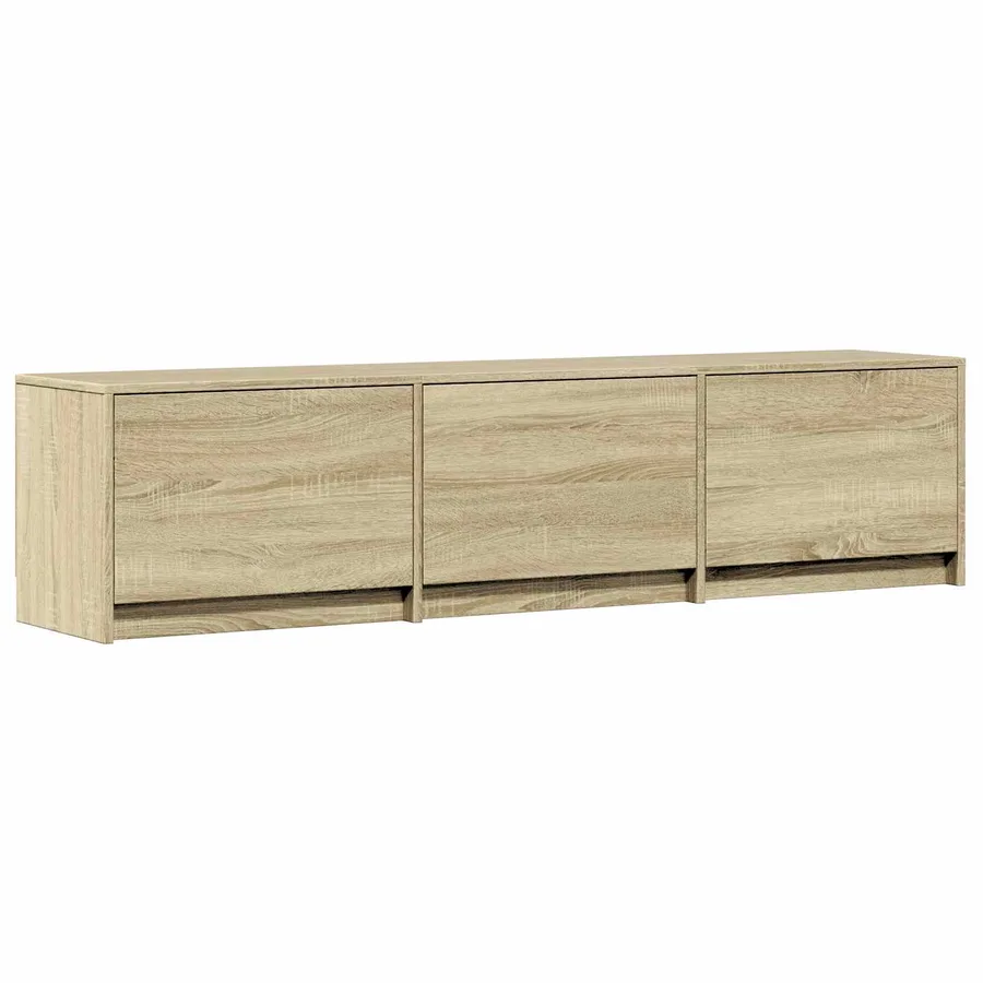Meuble TV avec LED 165 x 34 x 40 cm Chêne Sonoma - 5